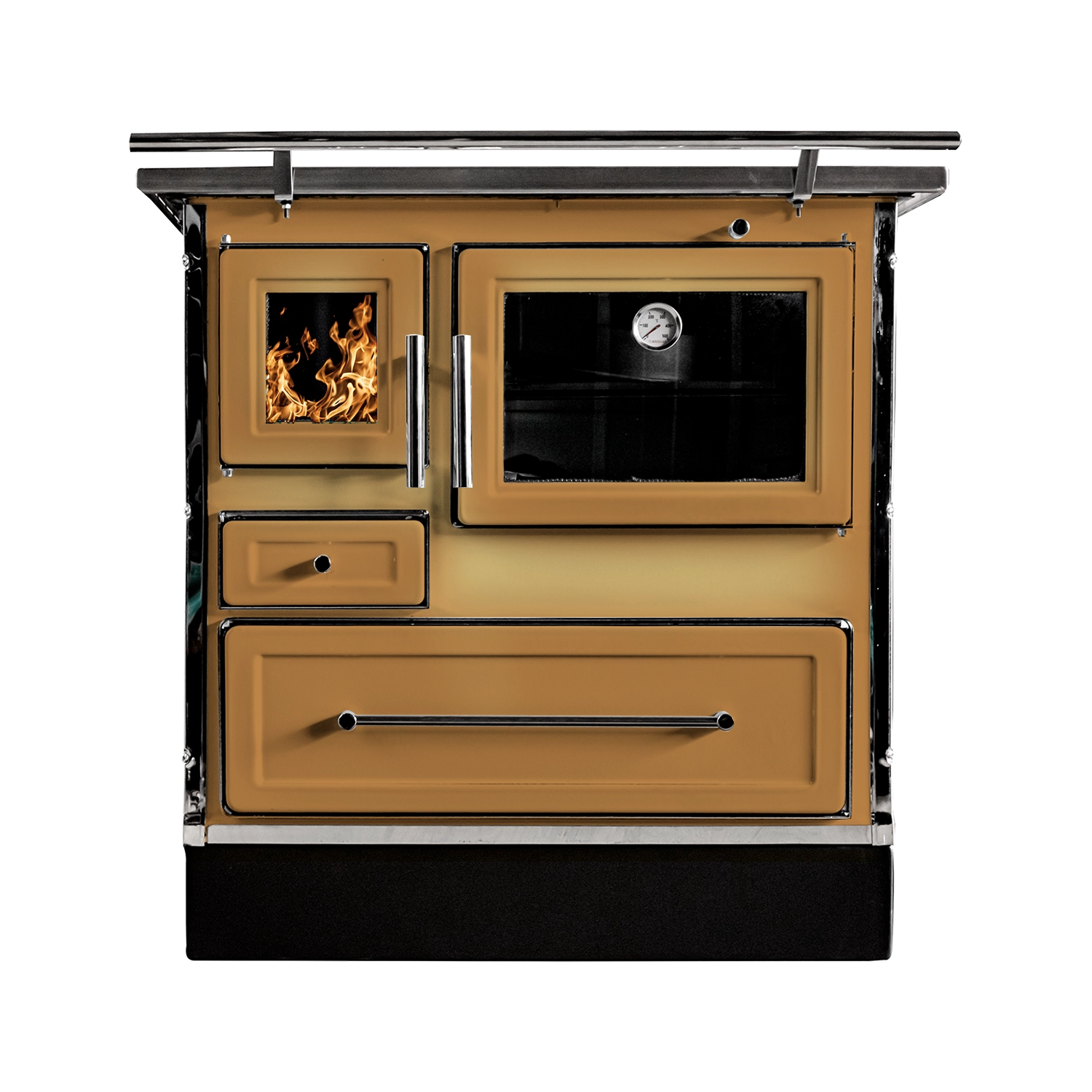 Cocina a leña Calbuco MZ80 difumada 40 lt
