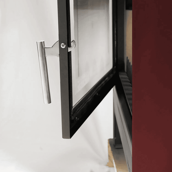 Estufa a Leña Tirolesa Doble Cara Burdeo 10