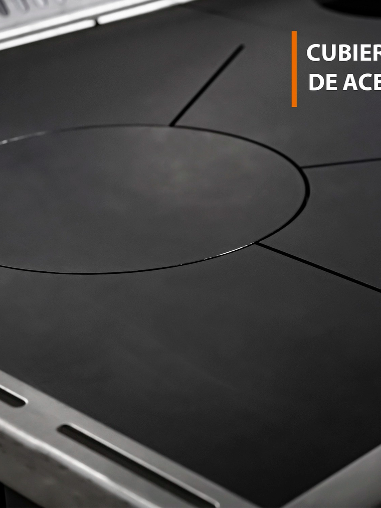 Cocina a Leña Calbuco L90 Negra  11