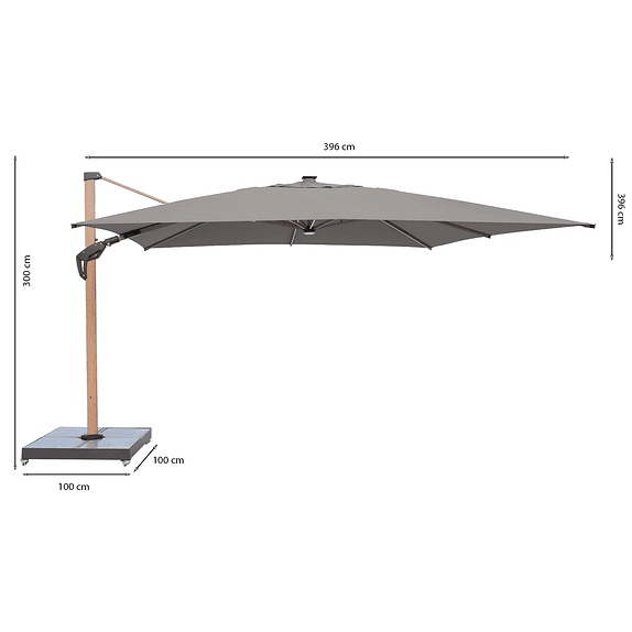 Parasol Beige  Alcazar 4x4 4