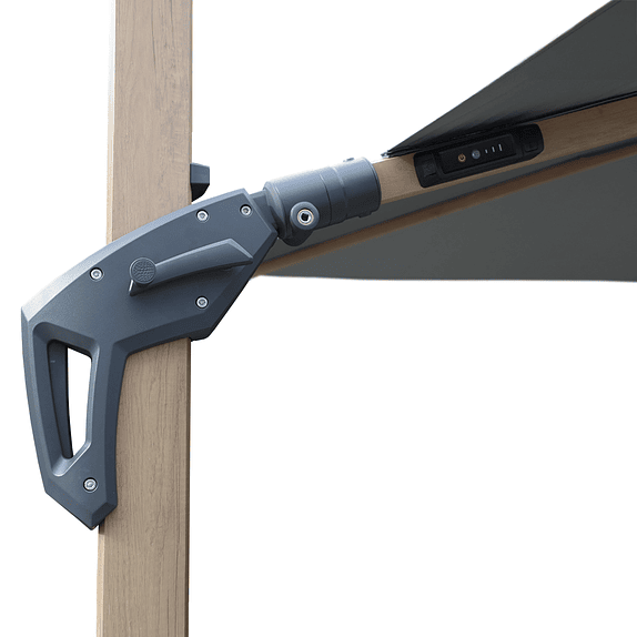 Parasol Gris Alcazar 3x3 8