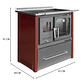 Cocina Combustión Lenta Europea M90 Burdeo - Miniatura 9