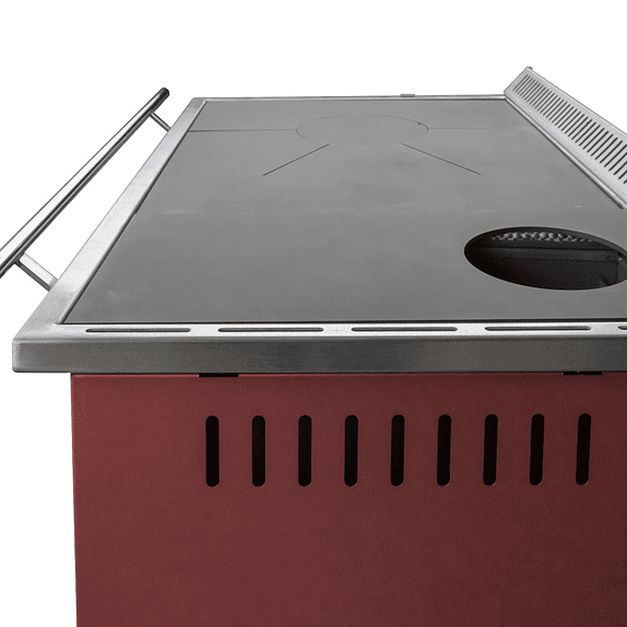 Cocina a Leña Europea S900 Burdeo con Kit 6