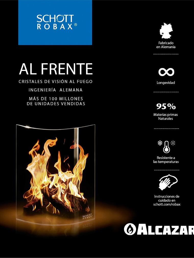 Estufa a Leña Mont Blanc con Kit 6