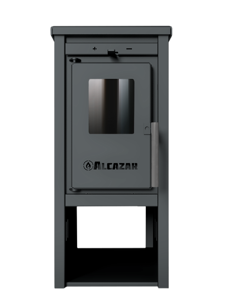 Estufa a Leña Patagonia 350 Gris con Kit 5