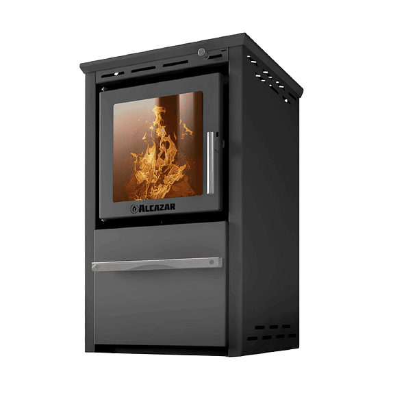 Estufa a Leña Patagonia 480 Gris con Kit 6