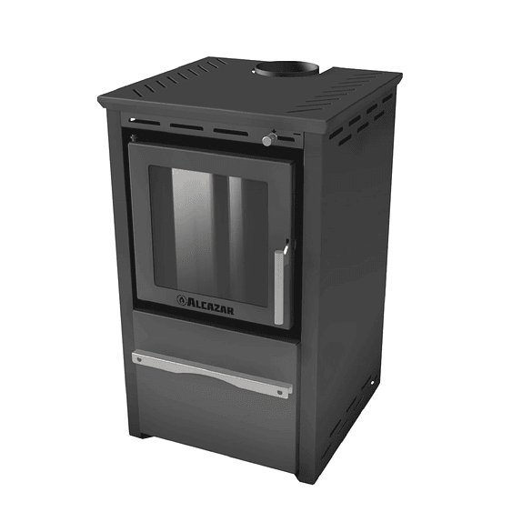 Estufa a Leña Patagonia 480 Gris con Kit 6