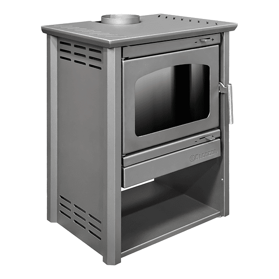 Estufa a Leña Patagonia 600 Gris con Kit 6