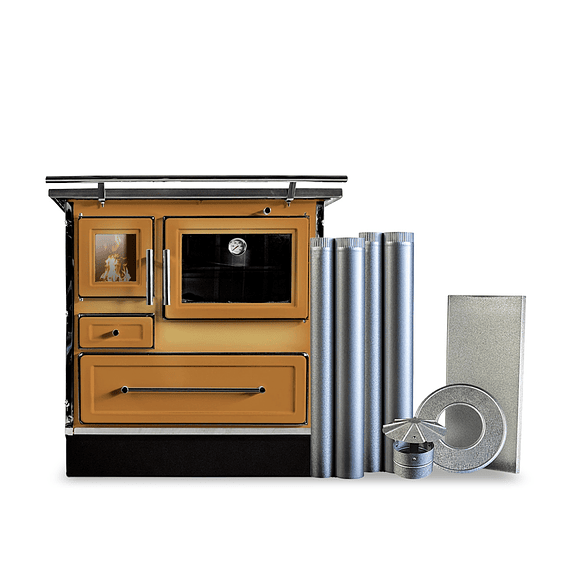 Cocina a Leña Calbuco MZ90 Difumada con Kit 6