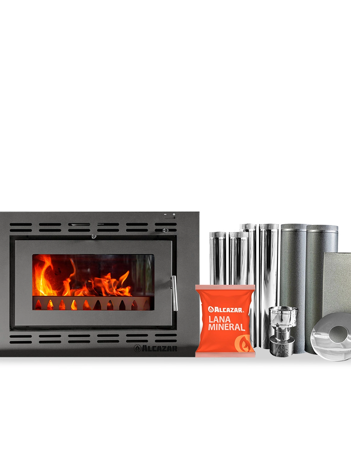 Estufa a Leña Mont Blanc con Kit 6