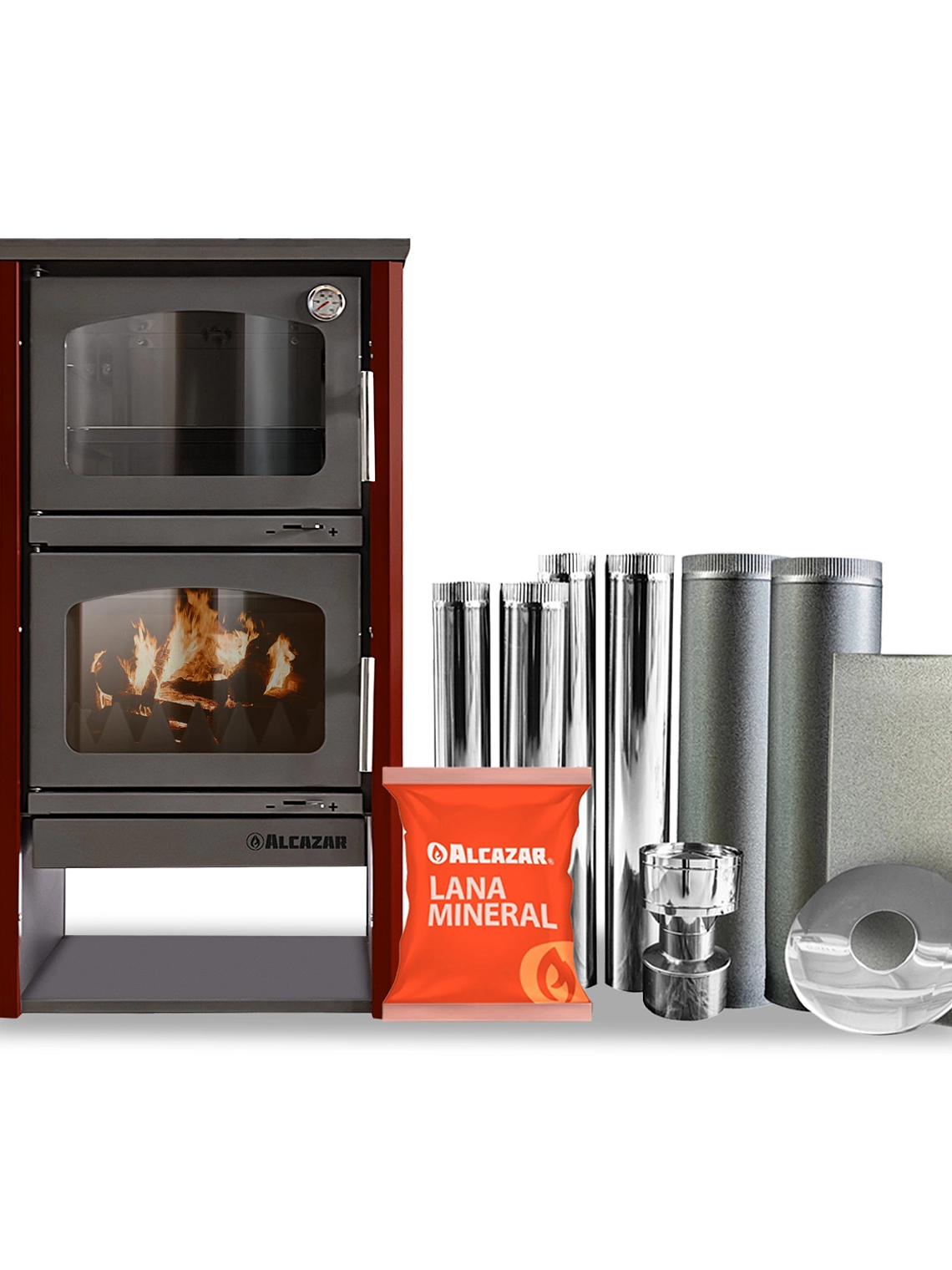 Horno a Leña Ofen Burdeo con Kit 6