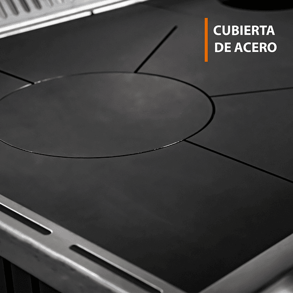 Cocina a Leña Calbuco L70 Difumada con Kit 5