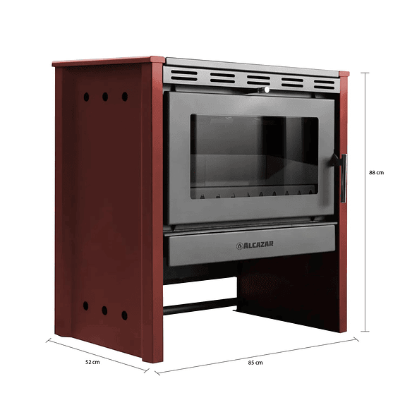 Estufa a Leña Bavara Burdeo Turbo / Motor 11