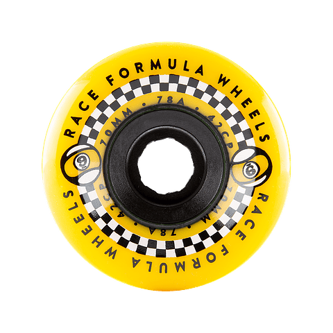 Race Formula Center Set Yellow 70mm 78A 