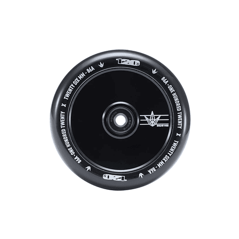 Hollow core 26mmpu Wheel 120mm Black/Black 