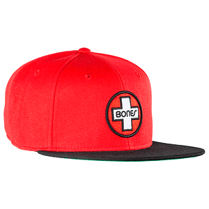 Cap Bones 6 panel red