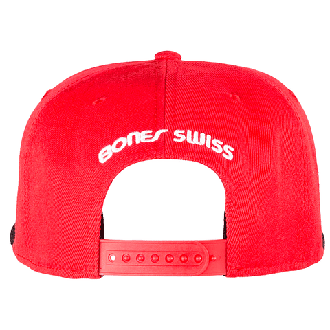 Cap Bones 6 panel red