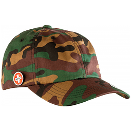 Cap Bones Camo circle pin