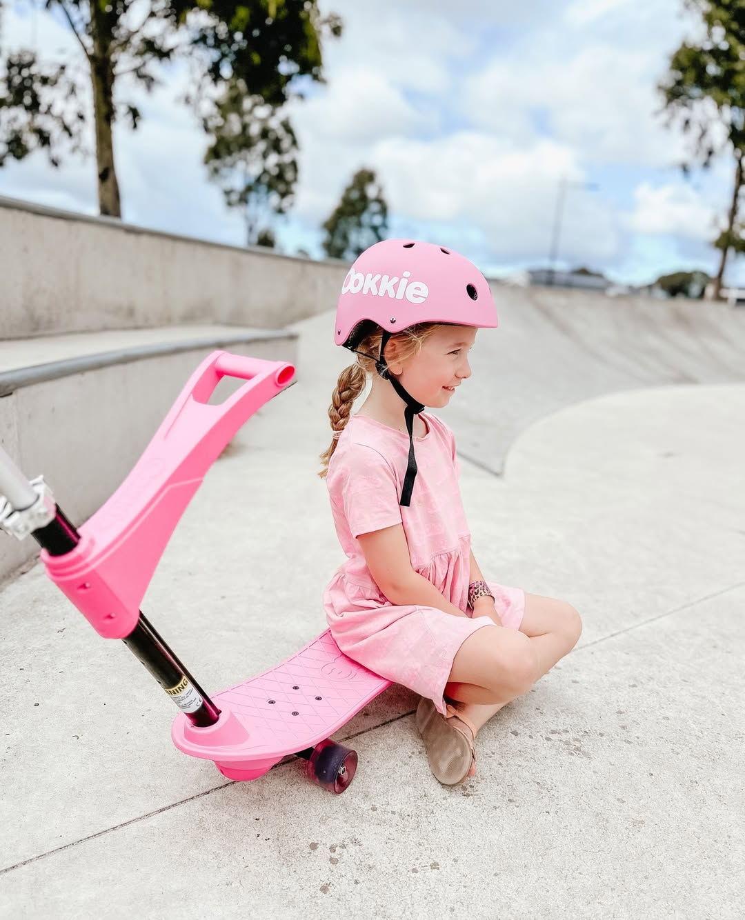 Ookkie Skateboard Pink 6