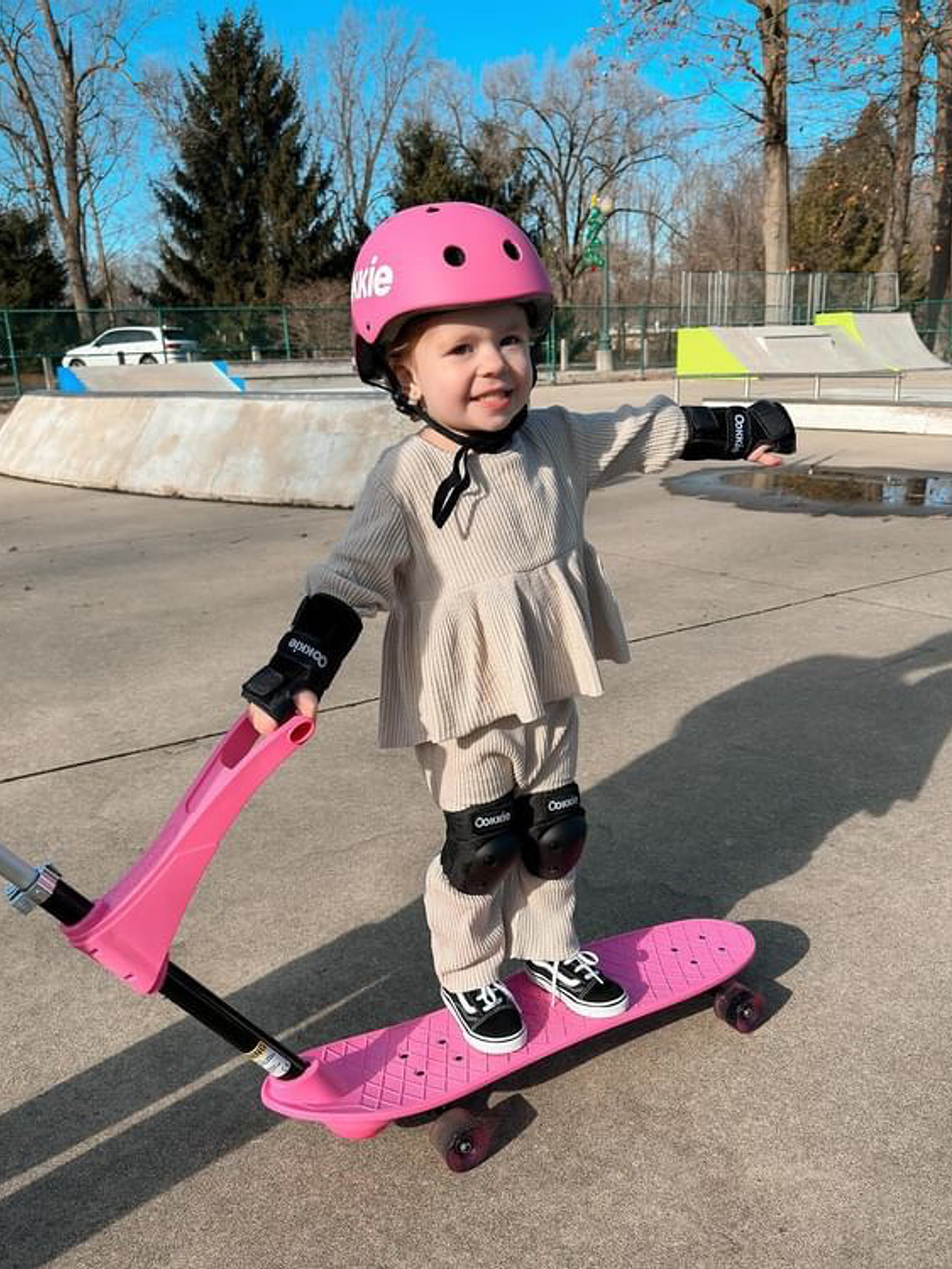 Ookkie Skateboard Pink 5