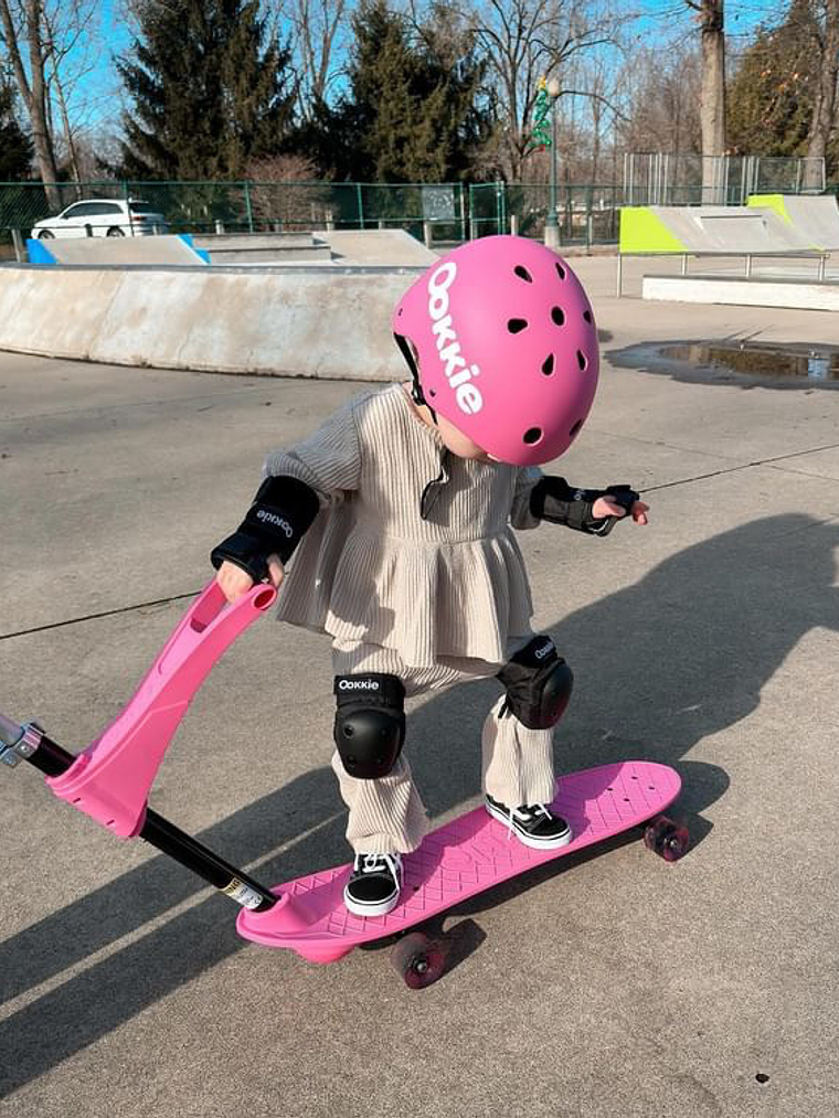 Ookkie Skateboard Pink 7