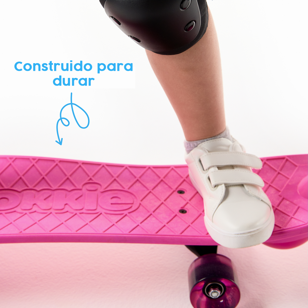 Ookkie Skateboard Pink 9