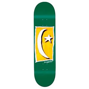 Star & Moon V2 Skateboard Deck 8.13'' (Green - Yellow Stain) 