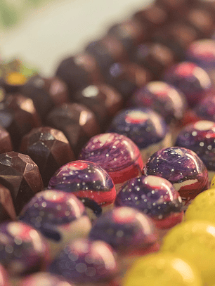 Chocolate para mesa de cocktail