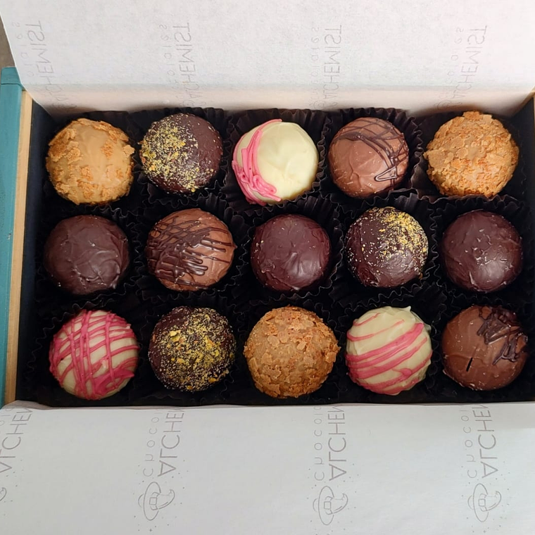 Trufas en caja madera 1