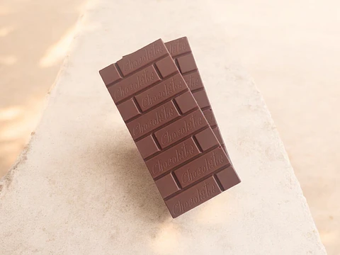 Tableta de 100g,  chocolate macizo