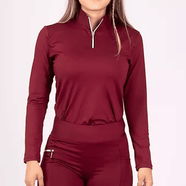 Polera manga larga plum