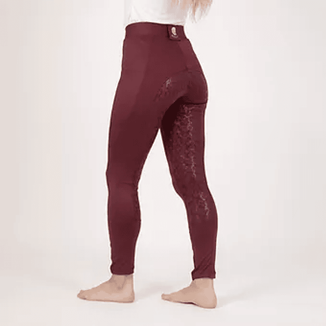 Leggings full seat Ale color plum