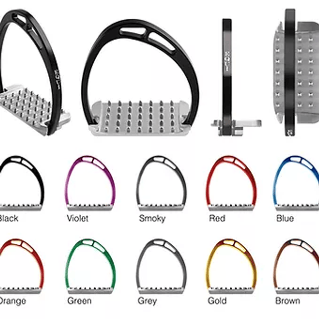 ESTRIBO ALUMINIO EQUITALY PLUS BACK FORCE