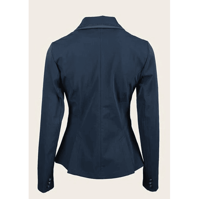 Chaqueta de concurso de malla liviana para mujer azul