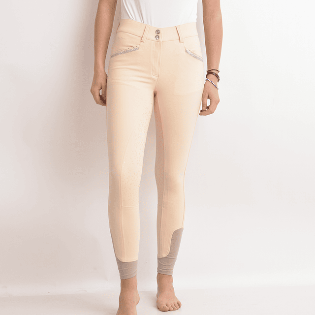 Pantalón de montar Beatriz Diamond Full Grip beige