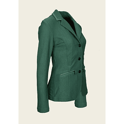 Chaqueta de concurso de malla liviana para mujer verde