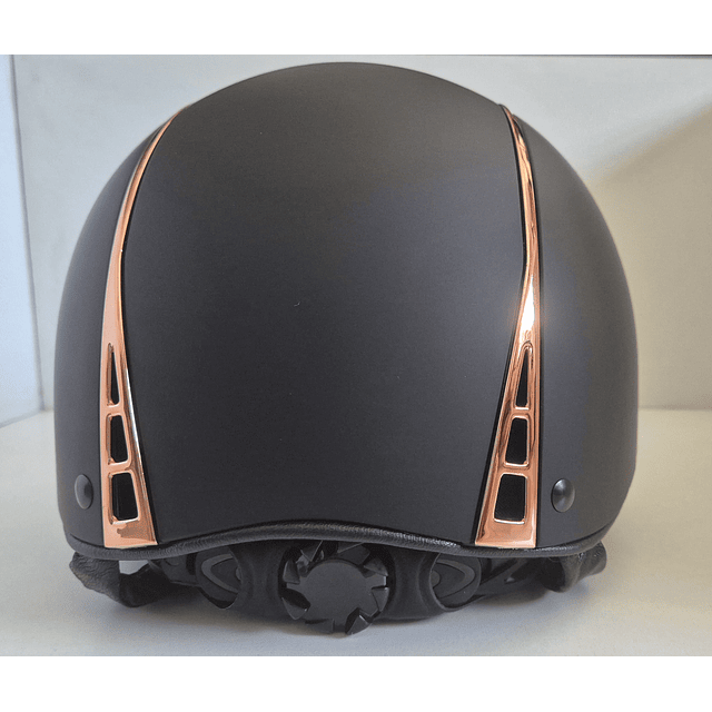 Casco de equitación E06 negro mate / rose gold