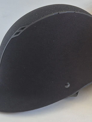 Casco de equitación E06 negro con destellos