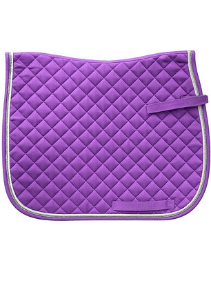 Mandil Clásico Aldani – Morado con Cordones Blanco y Plata