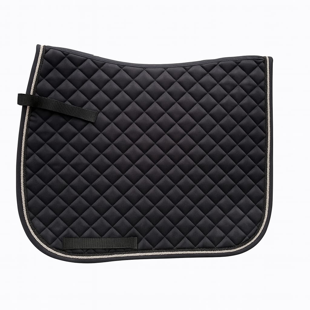 Mandil Clásico Aldani – Negro con Cordones Negro y Plata 1