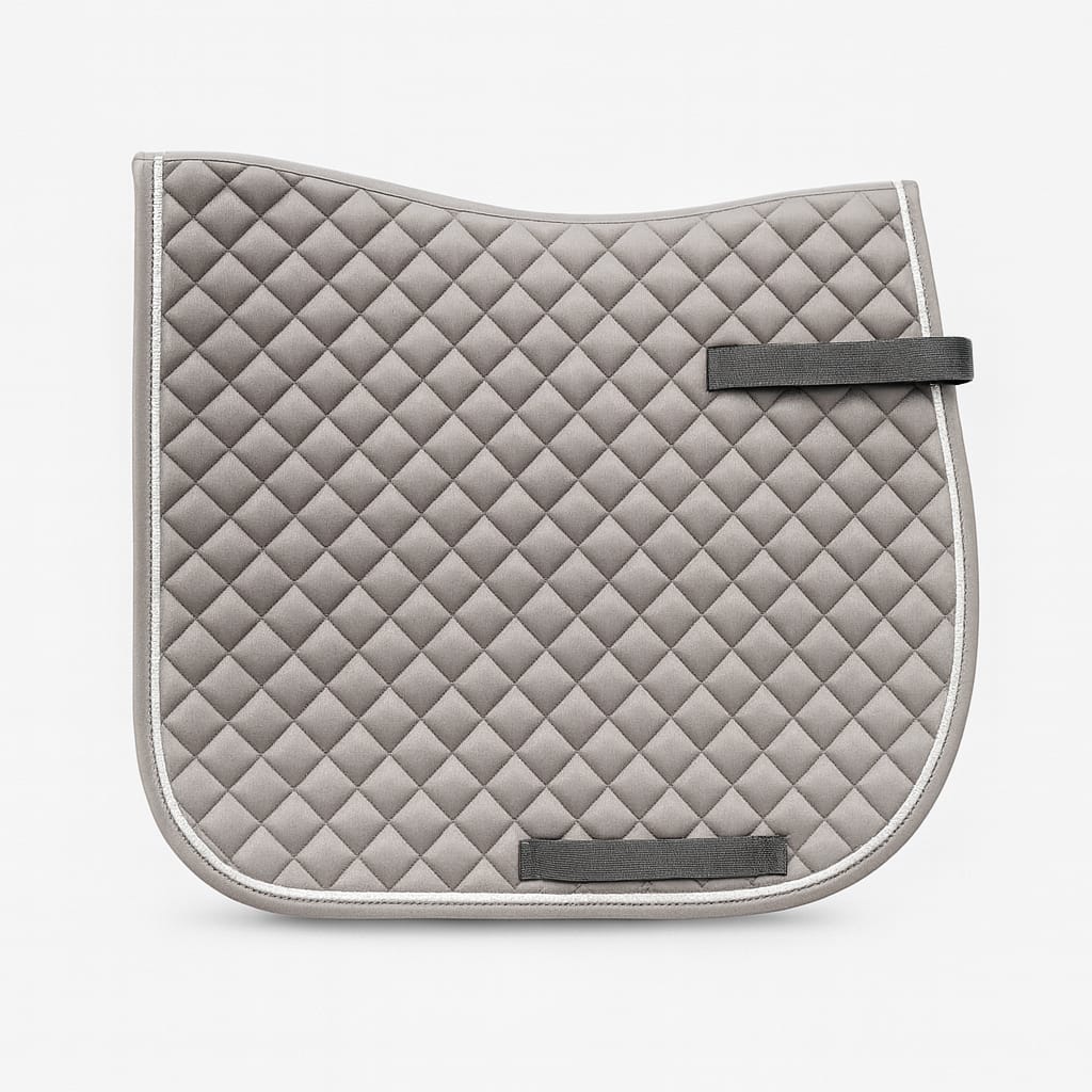 Mandil Clásico Aldani – Gris con Cordones Blanco y Plata 1