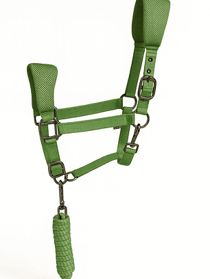 Jáquima 3D Mesh con Cabestro – Verde