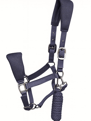 Jáquima 3D Mesh con Cabestro – Azul