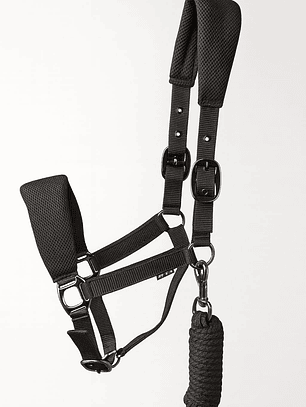 Jáquima 3D Mesh con Cabestro – Negro