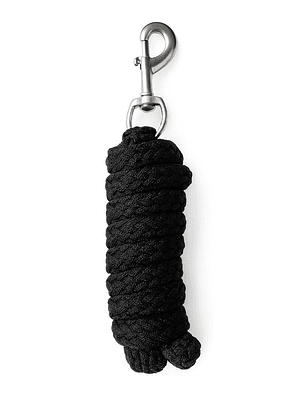 Jáquima Negra con Piel Sintética + Cabestro Trenzado