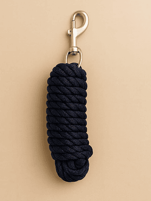 Jáquima Azul con Piel Sintética + Cabestro Trenzado