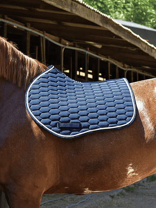 Mandil de Salto Azul Marino con Cordón Blanco