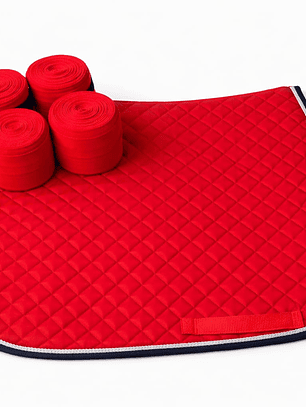 Set Mandil + Vendas Polar Aldani  Rojo