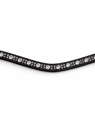 Frontalera de Cuero con Cristales BBO-BB-12