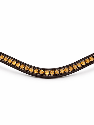 Frontalera de Cuero con Cristales BBO-BB-15